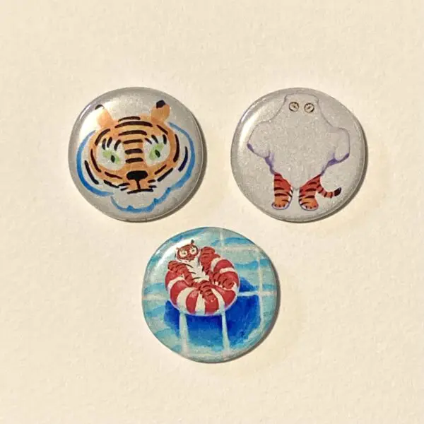 リフレクター缶バッジ（トラちゃん） | segasworks