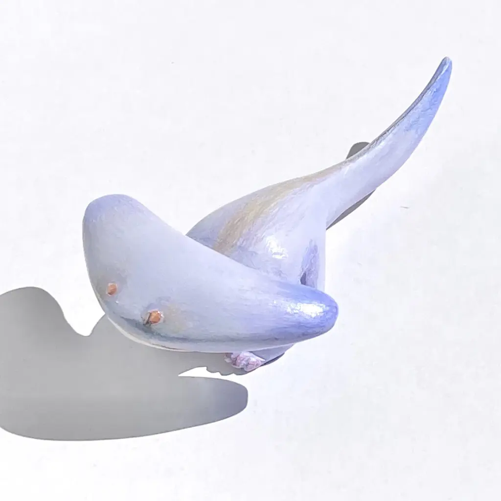 日本画で描くディプロカウルス　古生物　ペルム紀　両生類　水彩画　岩絵具　水干絵具 ディプロカウルスのイラスト素材 [FYI07995009] | ストック